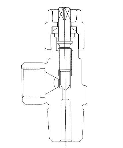 QF-2D 니들형 황동 산소 O2 실린더 밸브