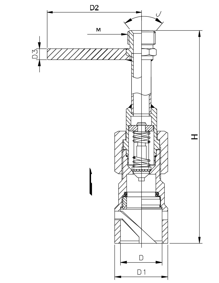 DHJ-10 스테인레스 스틸 극저온 LNG 벤트 연결