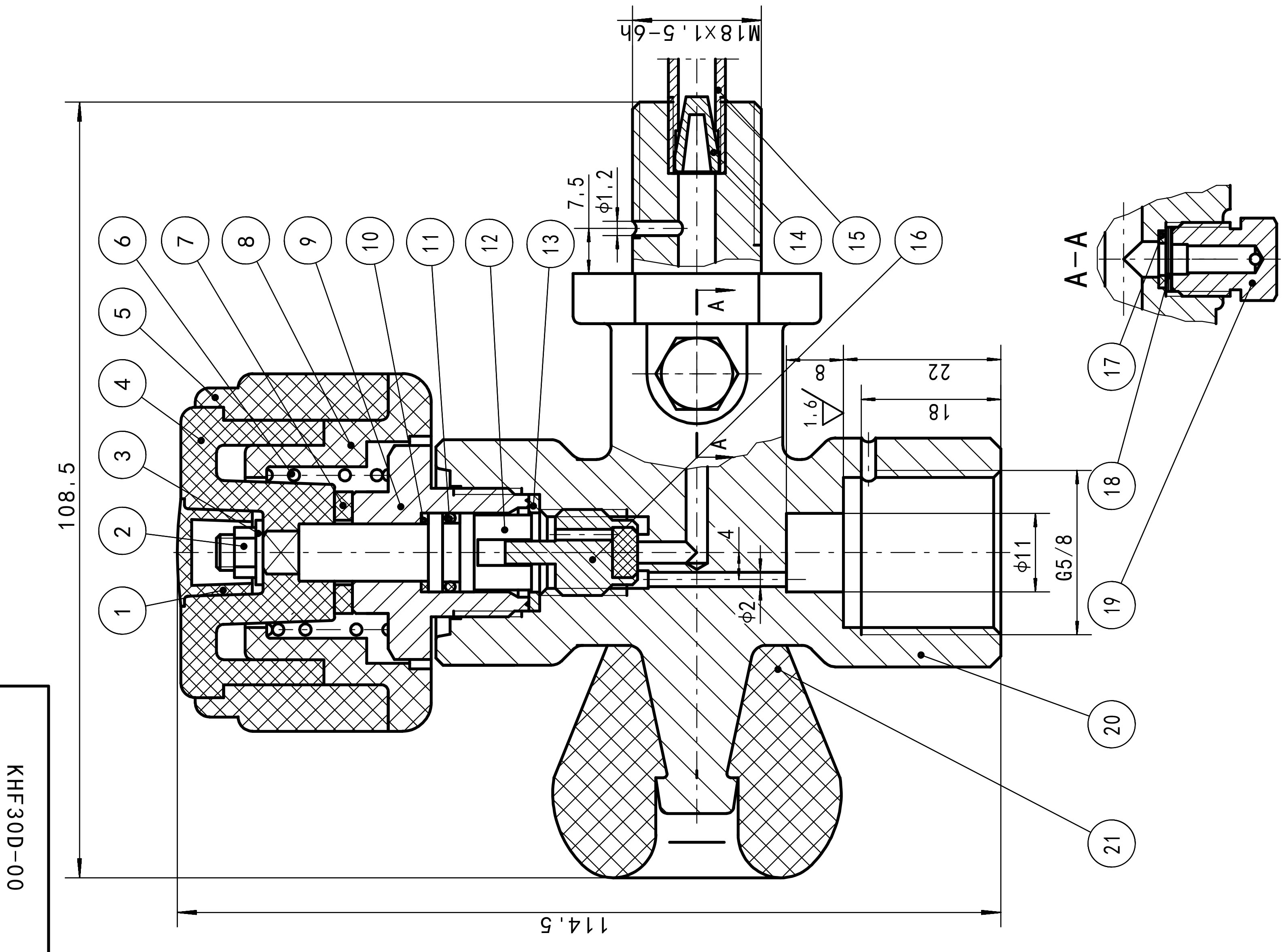 KHF-30D 공기 호흡 장치용 소방 장비 SCBA 밸브